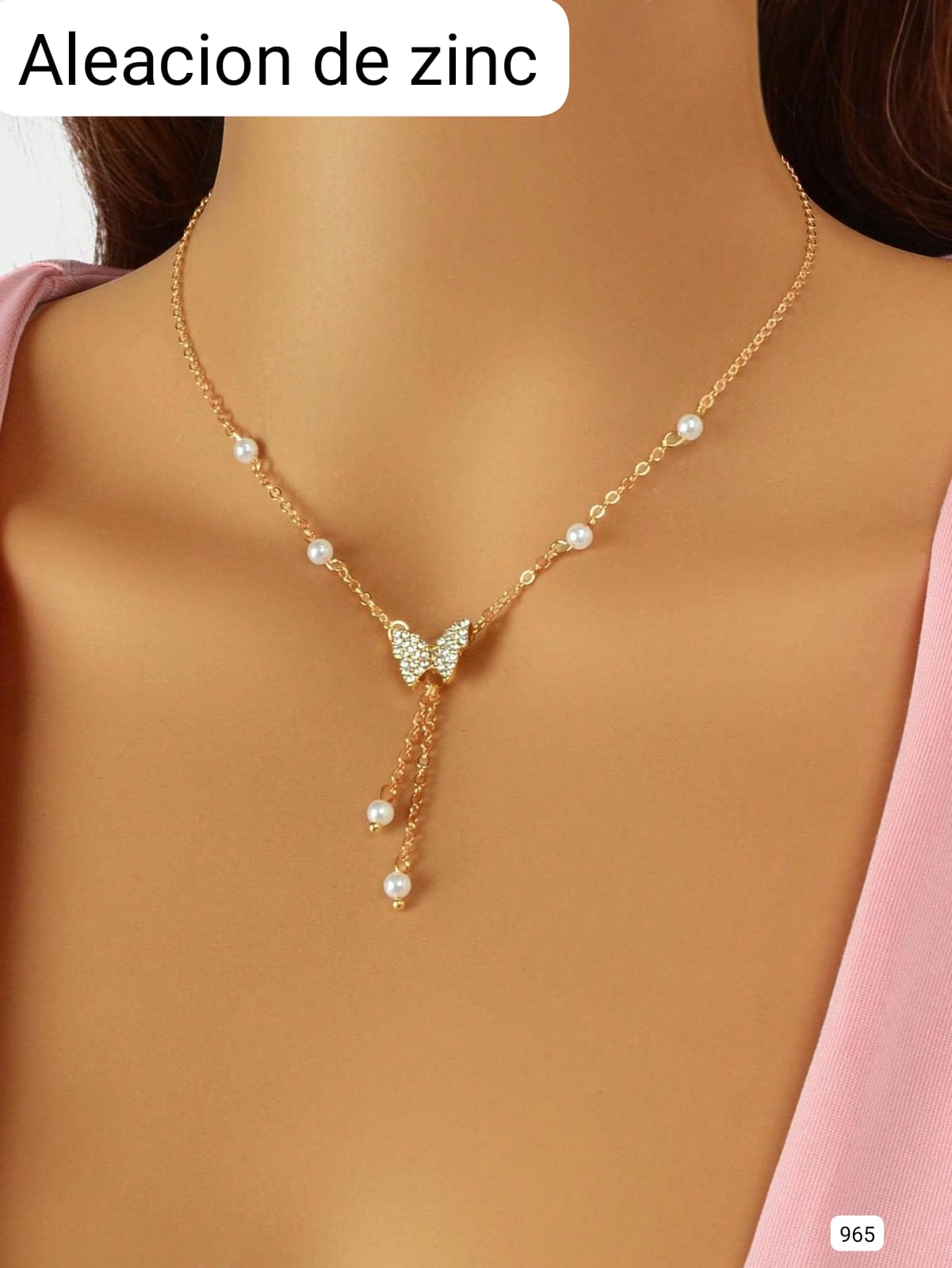 CADENA DE MARIPOSA DE MUJER