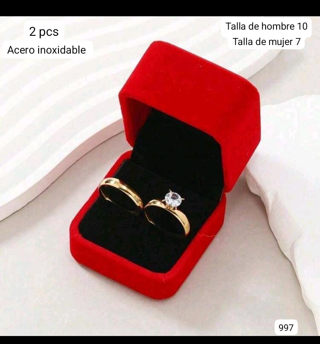 CAJA DE ANILLOS PARA PAREJAS