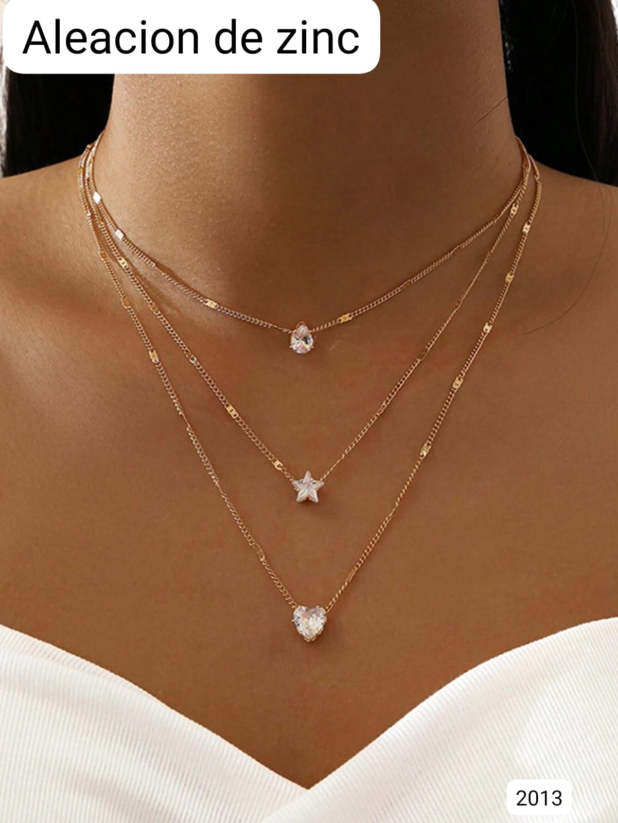 SET DE 3 COLLARES DE MUJER