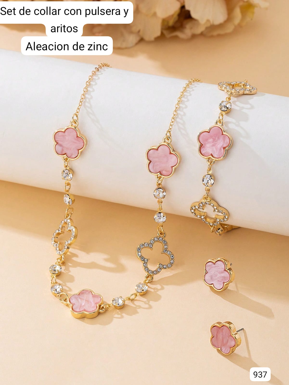 JUEGO DE ACCESORIOS DE VANCLEF ROSA