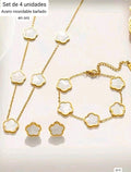 JUEGO DE COLLAR + PULSERA + ARITOS