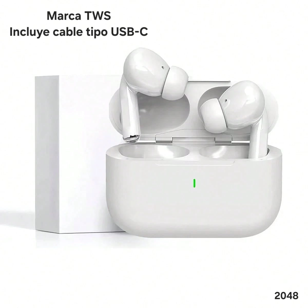AURICULARES INALÁMBRICOS BLANCOS TWS