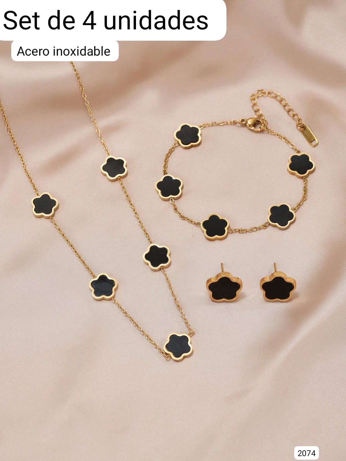 JUEGO DE COLLAR + PULSERA + ARITOS