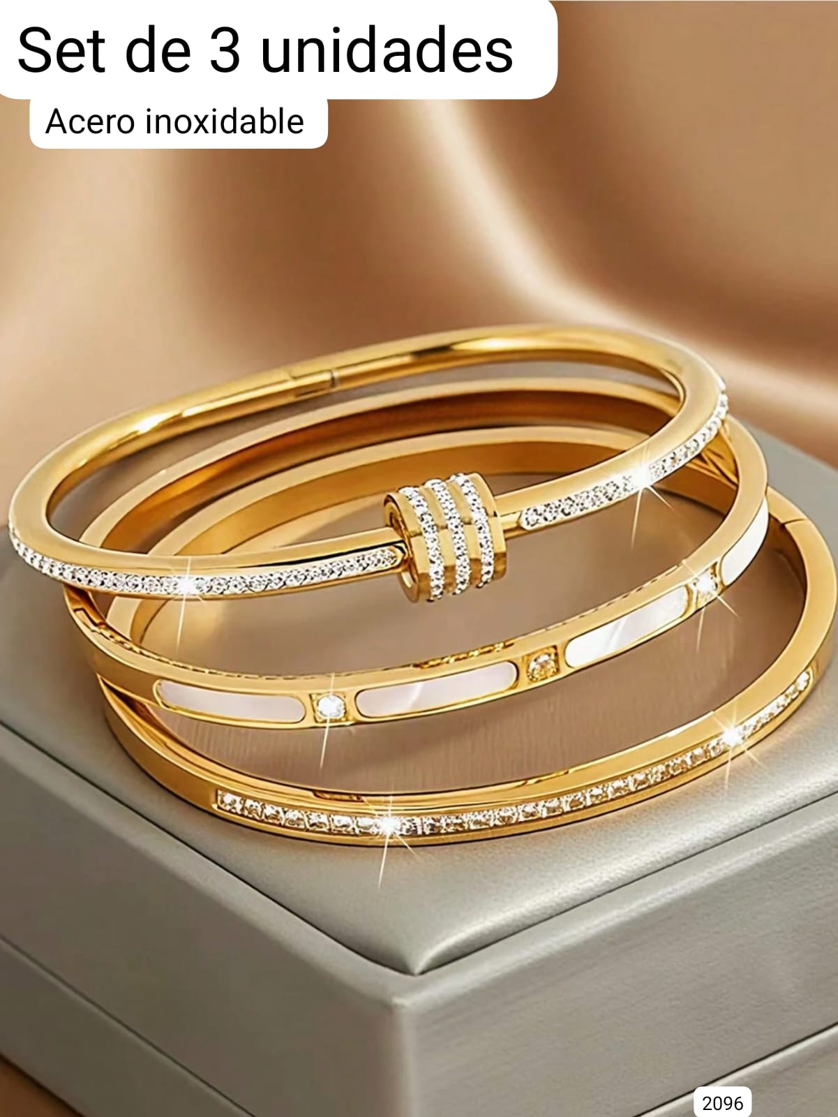 SET DE 3 PULSERAS DE MUJER