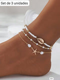 SET DE 3 PULSERAS DE PIES