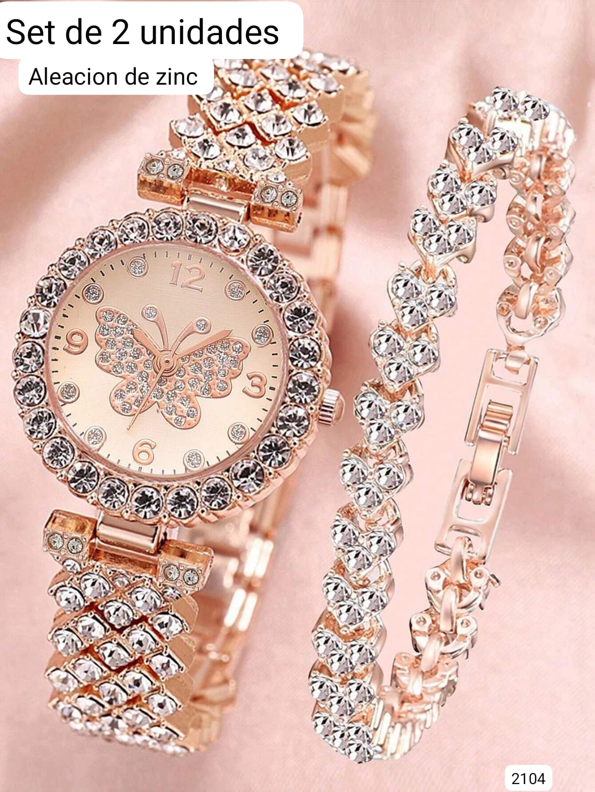 SETDE RELOJ + PULSERA DE MUJER