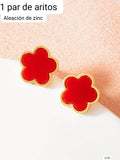 PAR DE ARETES ROJOS