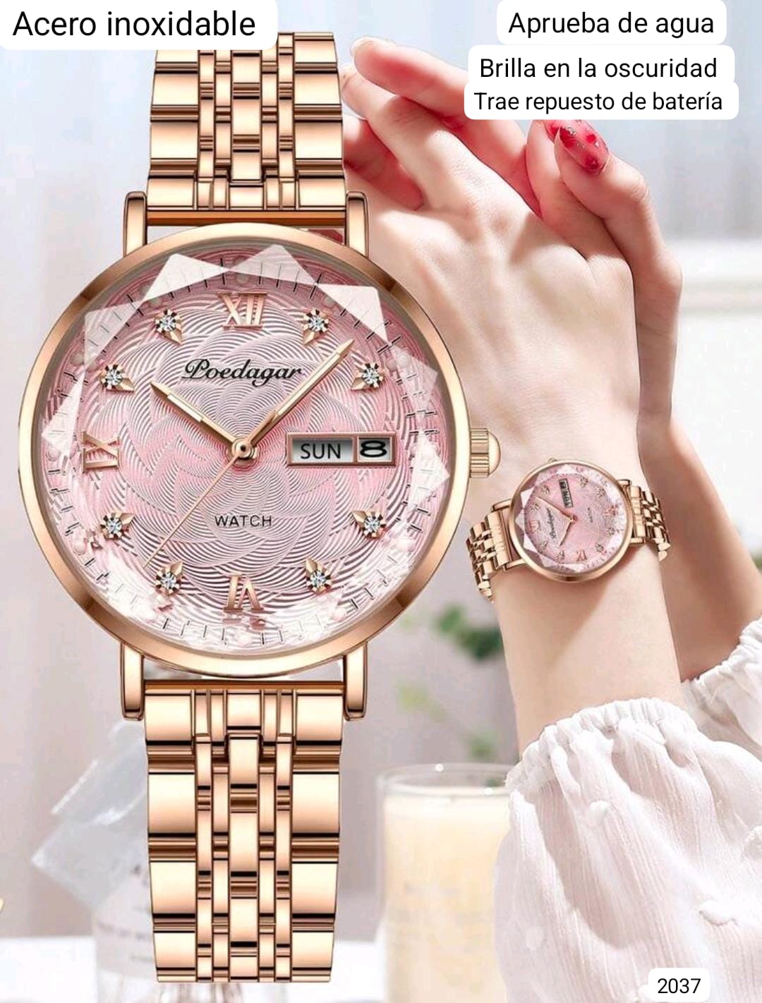 RELOJ DE MUJER DE ACERO INOXIDABLE