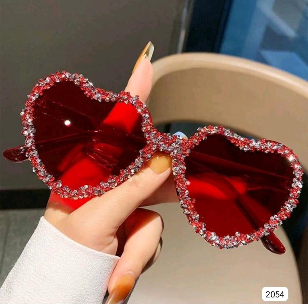 LENTES DE CORAZONES ROJOS