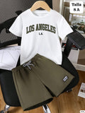 CONJUNTO DE SHORT VERDE DE NIÑO
