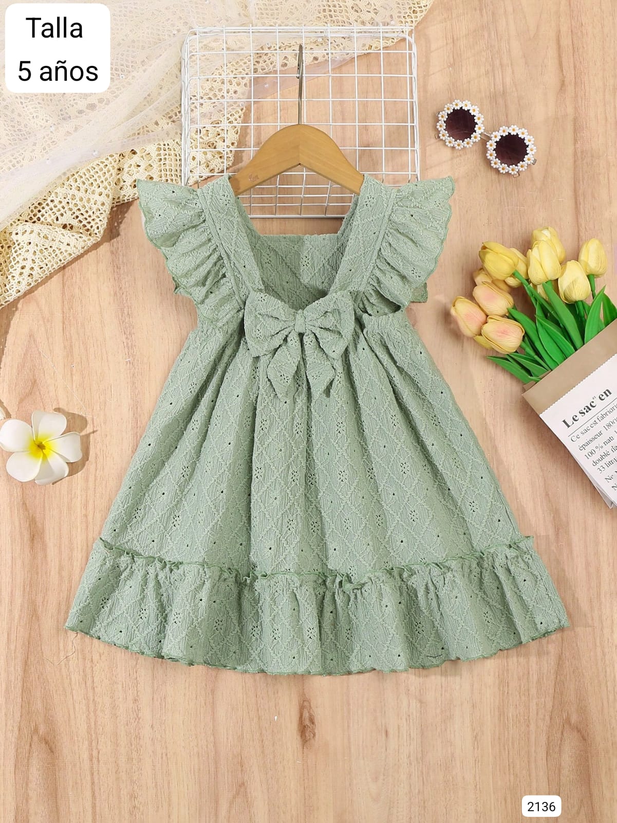 VESTIDO VERDE DE NIÑA