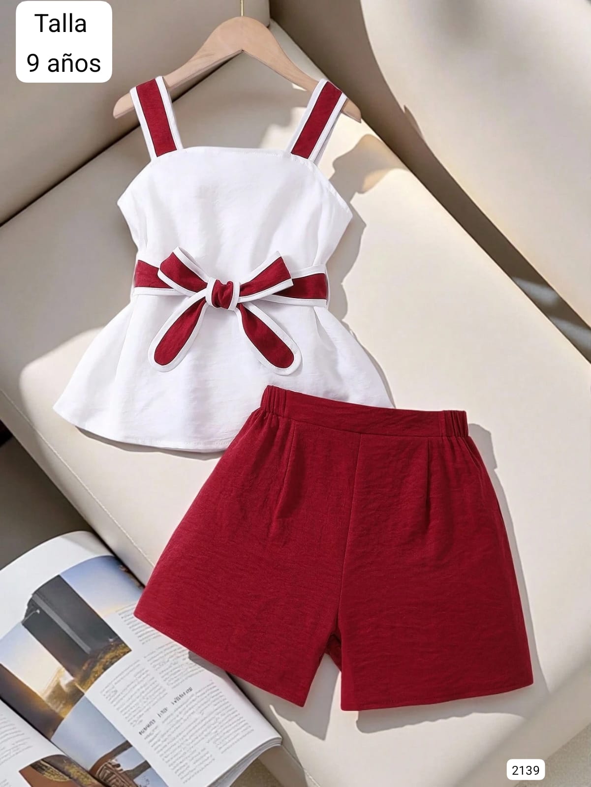 CONJUNTO DE SHORT ROJO