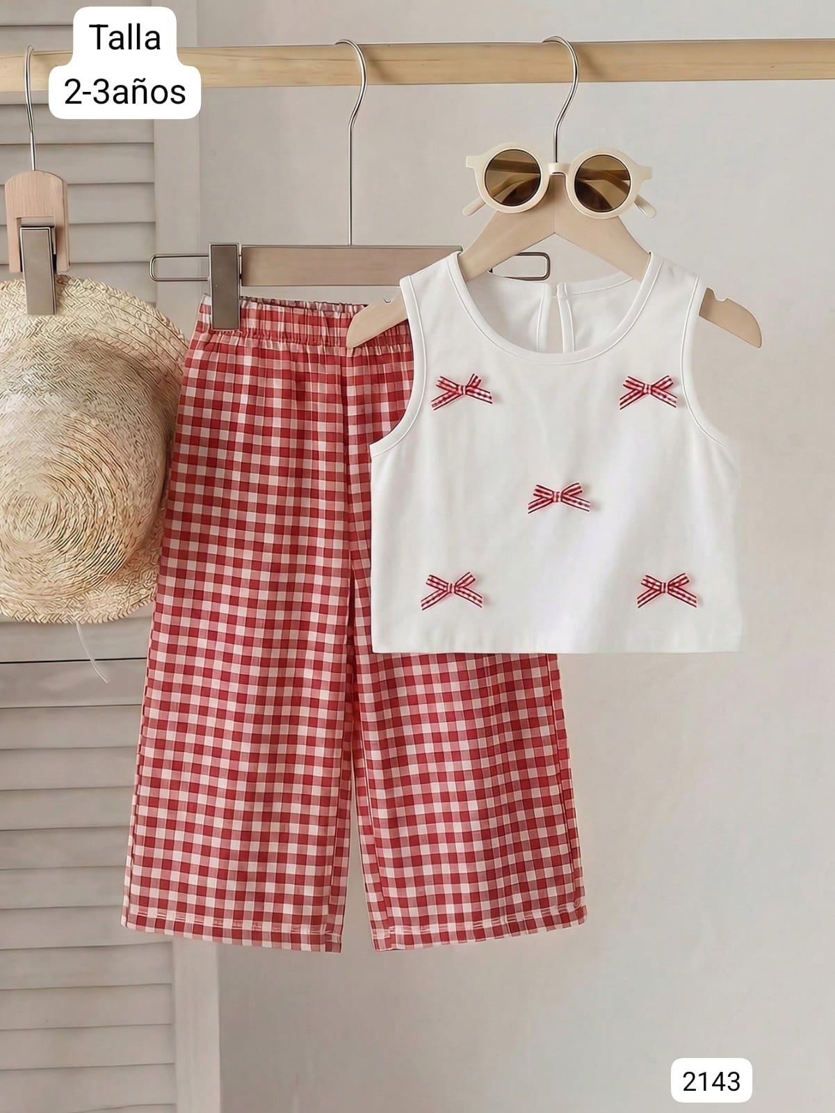 CONJUNTO DE PANTALONETA RAYADA