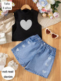 CONJUNTO DE SHORT DE NIÑA