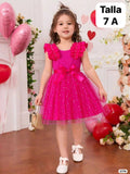 VESTIDO ROSA DE NIÑA