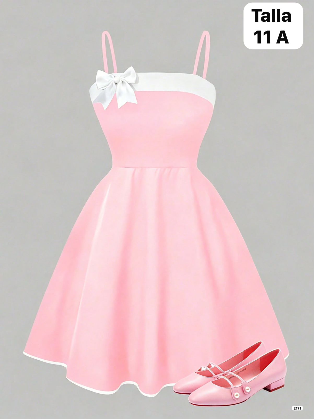 VESTIDO ROSA DE NIÑA
