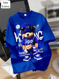 CAMISA AZUL CON OSO DE VARON