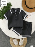 CONJUNTO NEGRO DE SHORT DE NIÑO