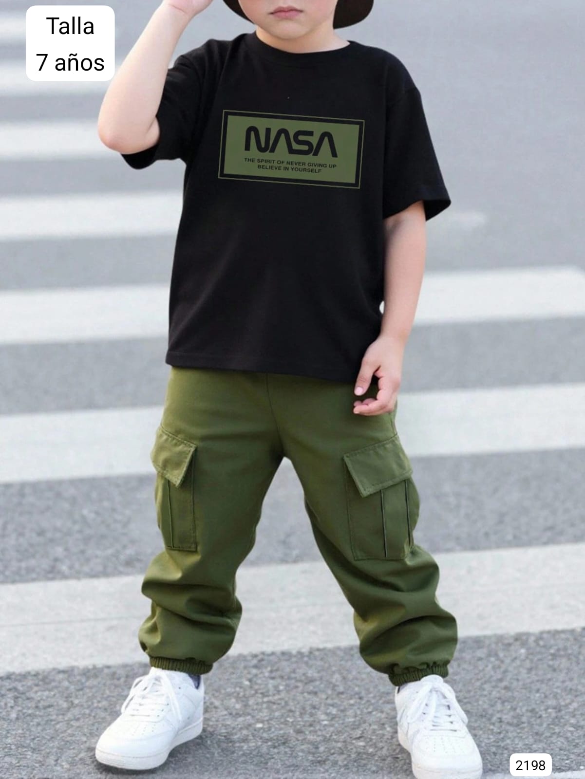 CONJUNTO DE PANTALON BOMBERO VERDE DE VARON