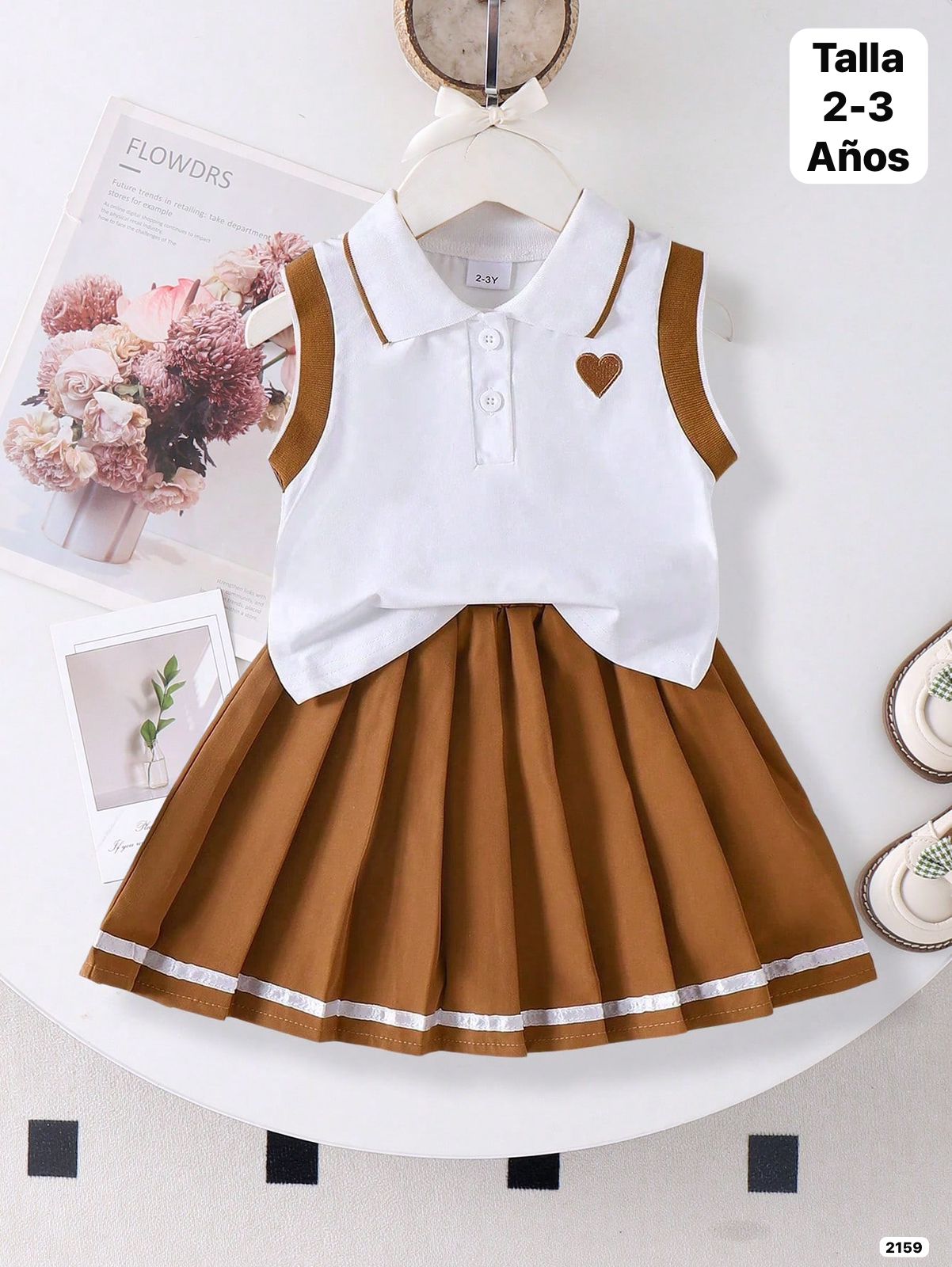 CONJUNTO DE FALDA DE NIÑA