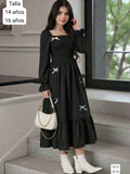VESTIDO LARGO NEGRO DE NIÑA