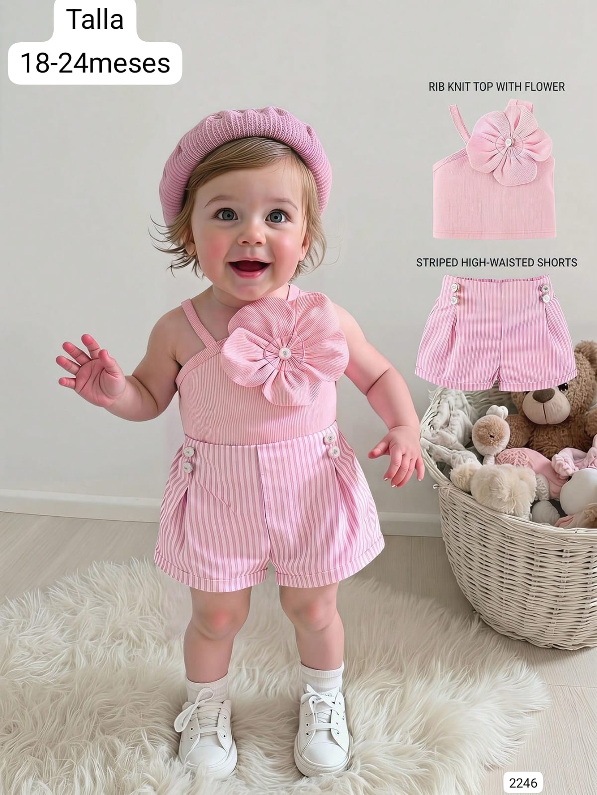 CONJUNTO ROSA DE BEBÈ