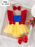 CONJUNTO DE BEBÈ ESTILO BLANCA NIEVES