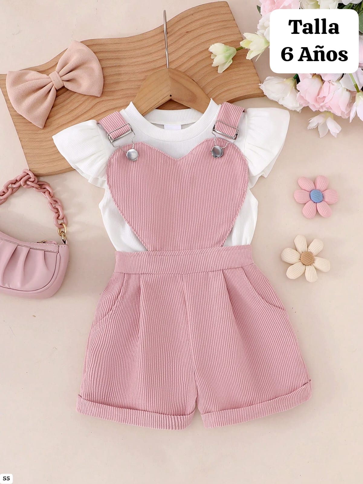 CONJUNTO DE CACHAMBLAC ROSA DE NIÑA