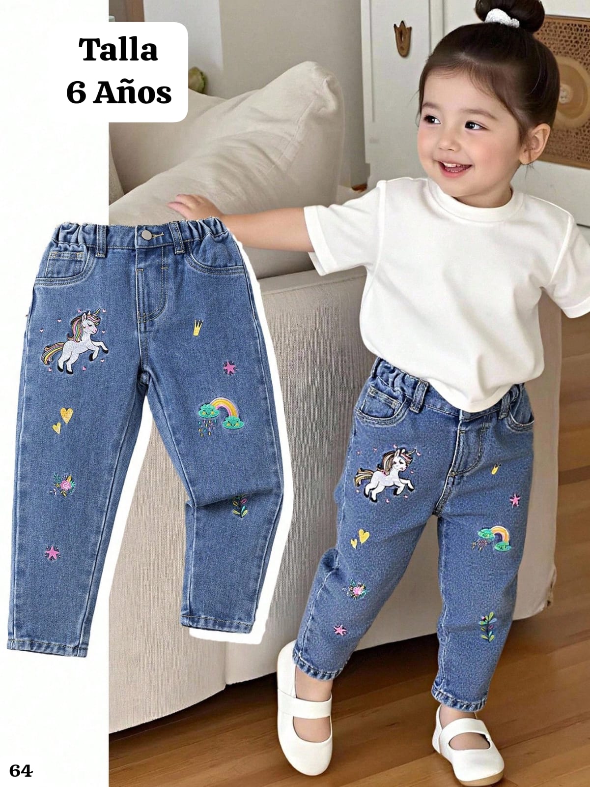 PANTALON CON ELASTICO DE NIÑA