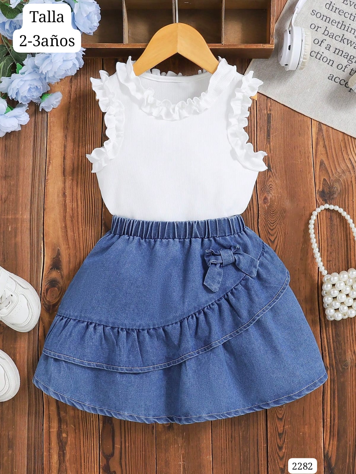CONJUNTO DE FALDA DE NIÑA
