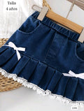 FALDA AZUL DE NIÑA