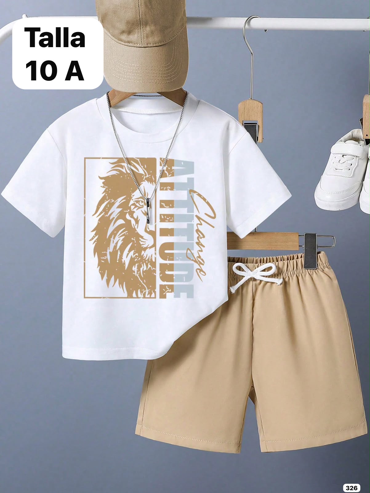 CAMISA DE SHORT BEIGE DE NIÑO