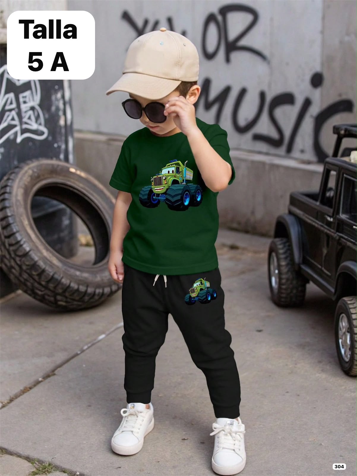 CONJUNTO DE CAMISA VERDE Y BUSO