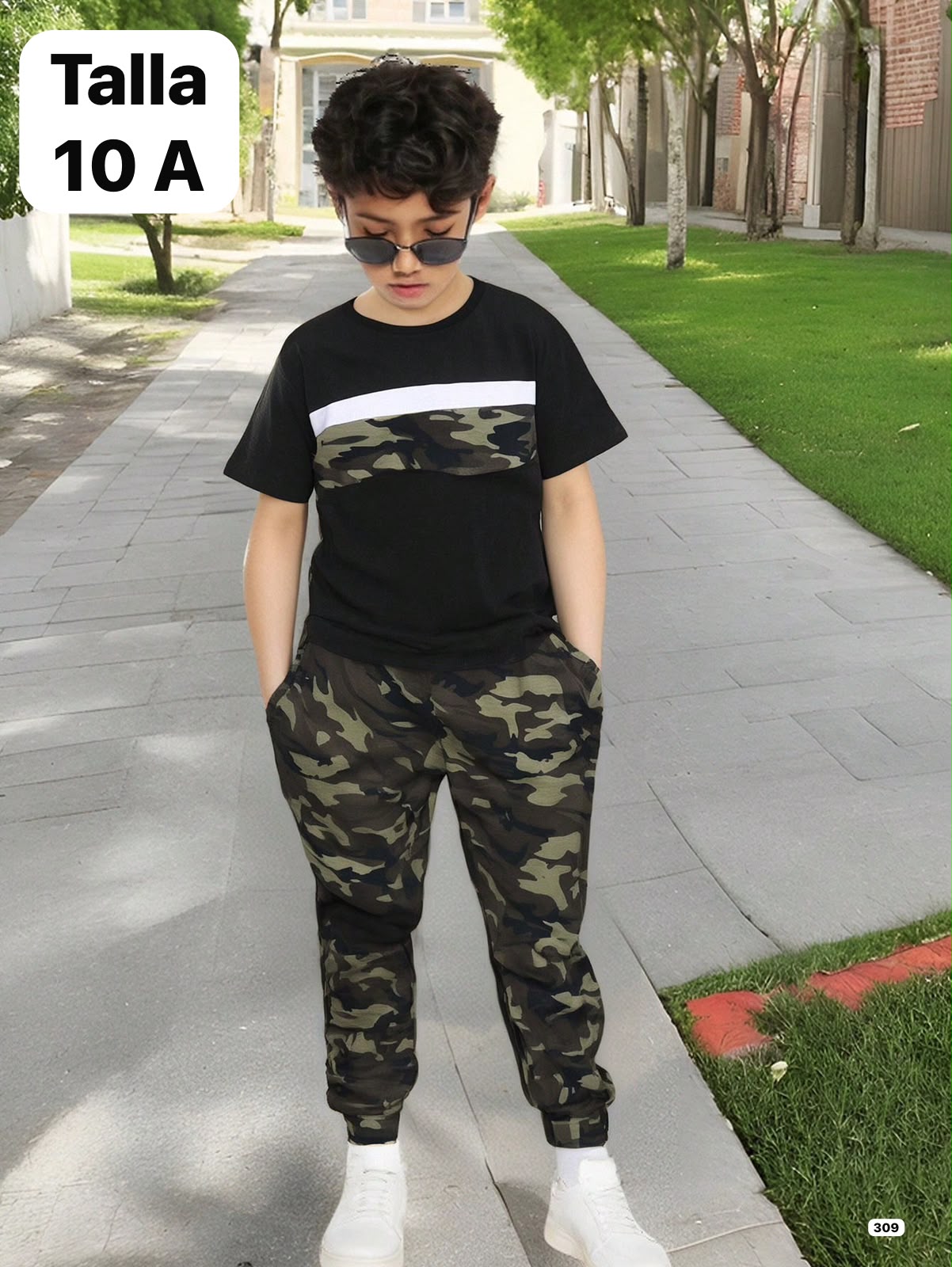 CONJUNTO DE BUSO ESTILO MILITAR