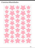 1 LAMINA DE PARCHES DE COLOR ROSA