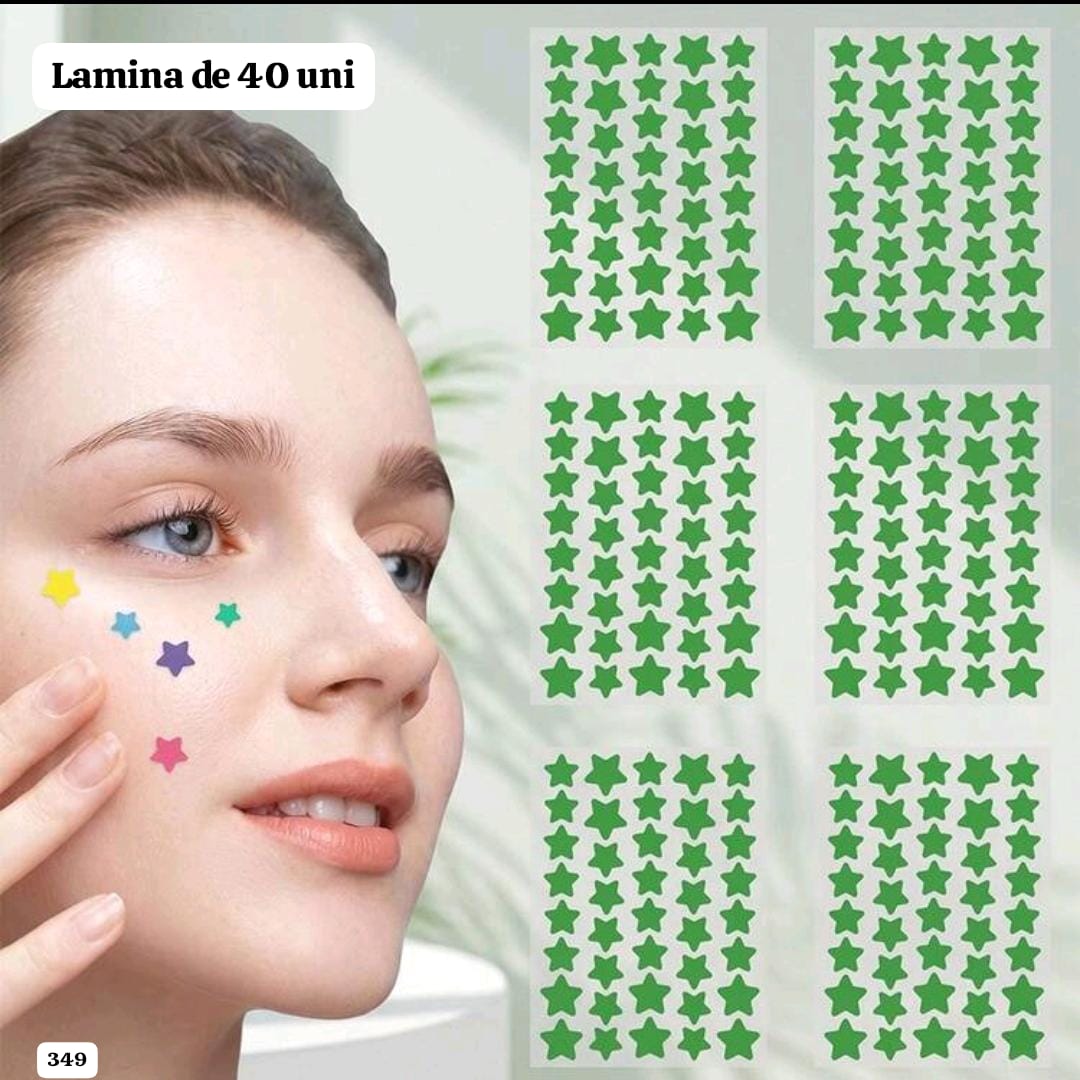 1 LAMINA DE PARCHES VERDES