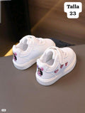 TENIS BLANCOS DE NIÑA TALLA 23