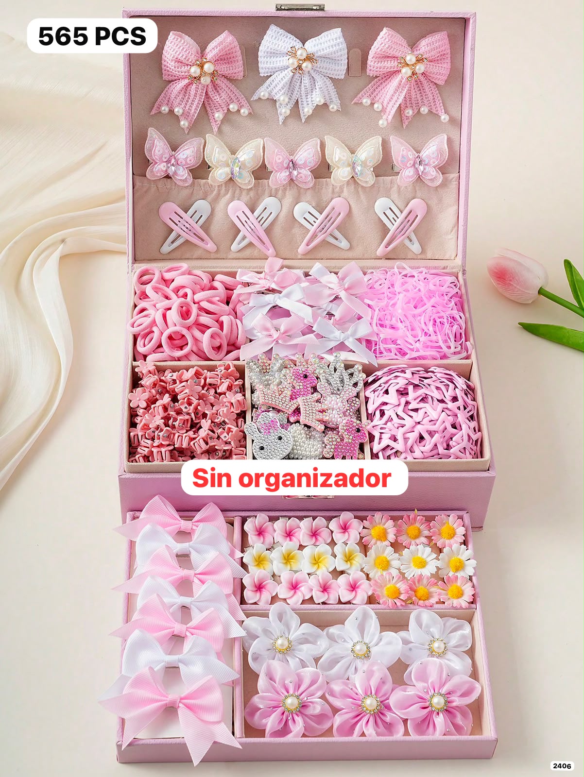 565 PIEZAS DE ACCESORIOS PARA CABELLO