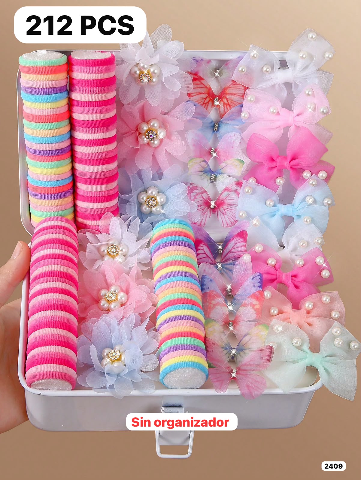 212 PIEZAS DE ACCESORIOS PARA CABELLO
