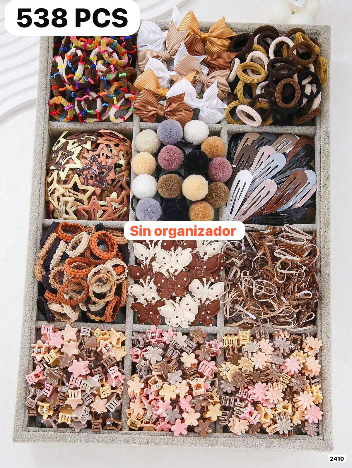 538 PIEZAS DE ACCESORIOS PARA CABELLO
