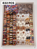 SET DE 832 PIEZAS DE ACCESORIOS DE CABELLO