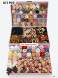 SET DE 875 PIEZAS DE ACCESORIOS DE CABELLO