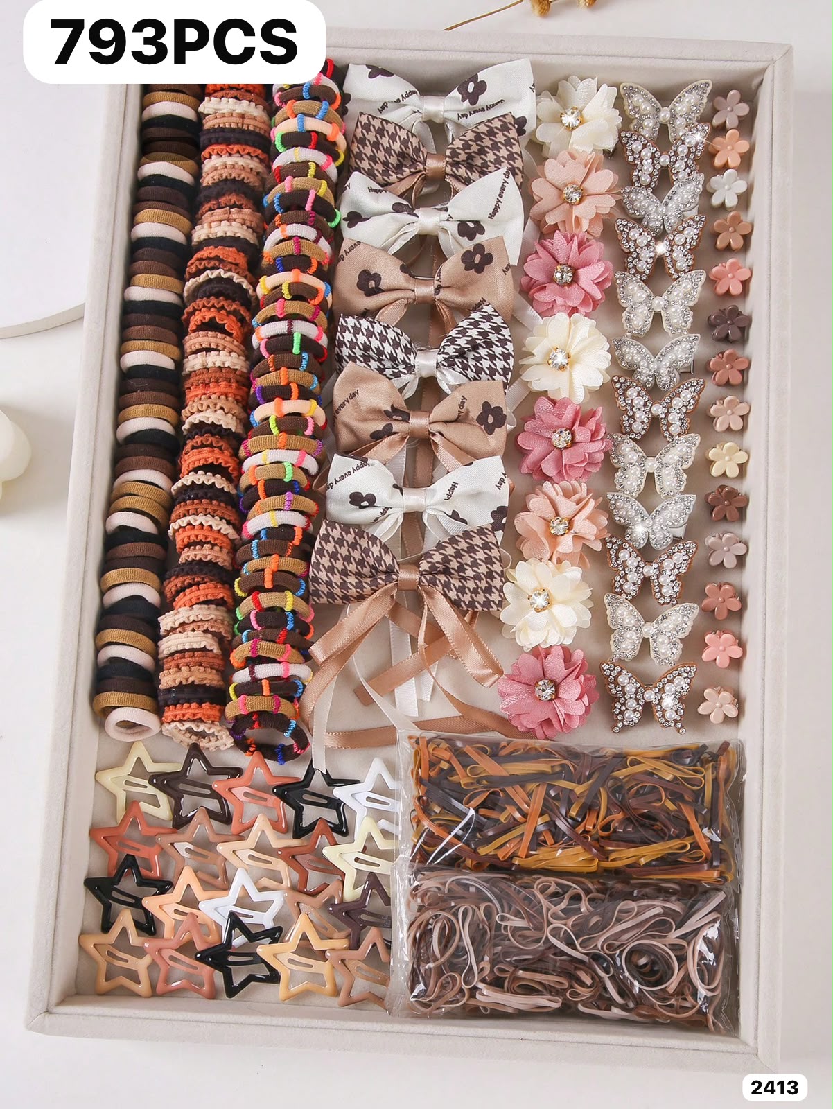 SET DE 793 PIEZAS DE ACCESORIOS DE CABELLO