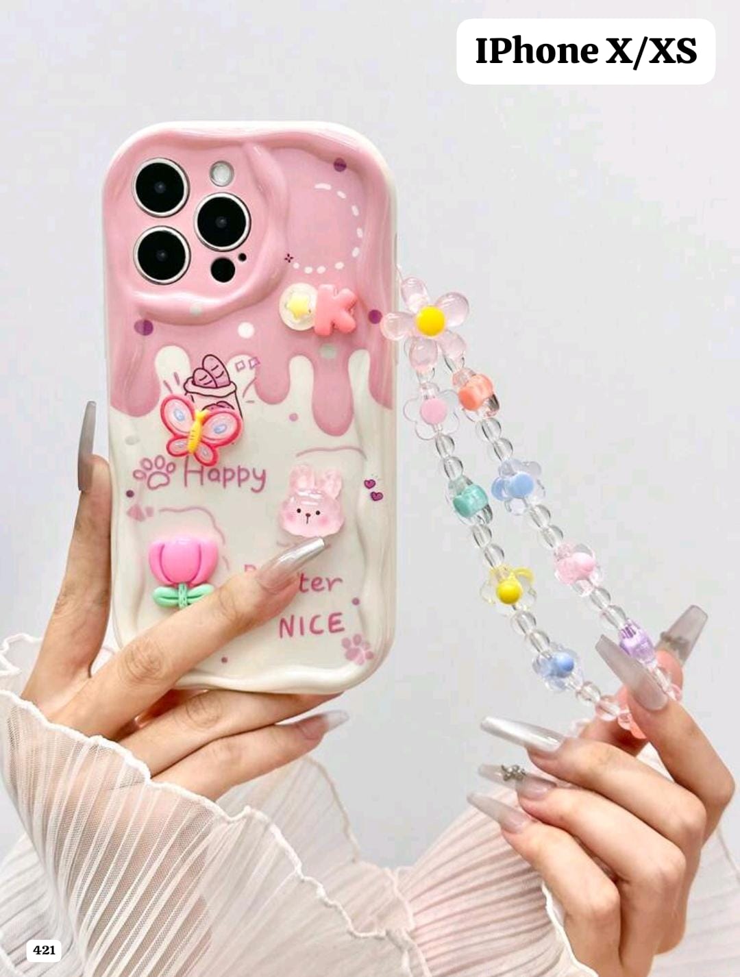 FUNDA DE CELULAR IPHONE X/XS CON DIBUJOS 3D