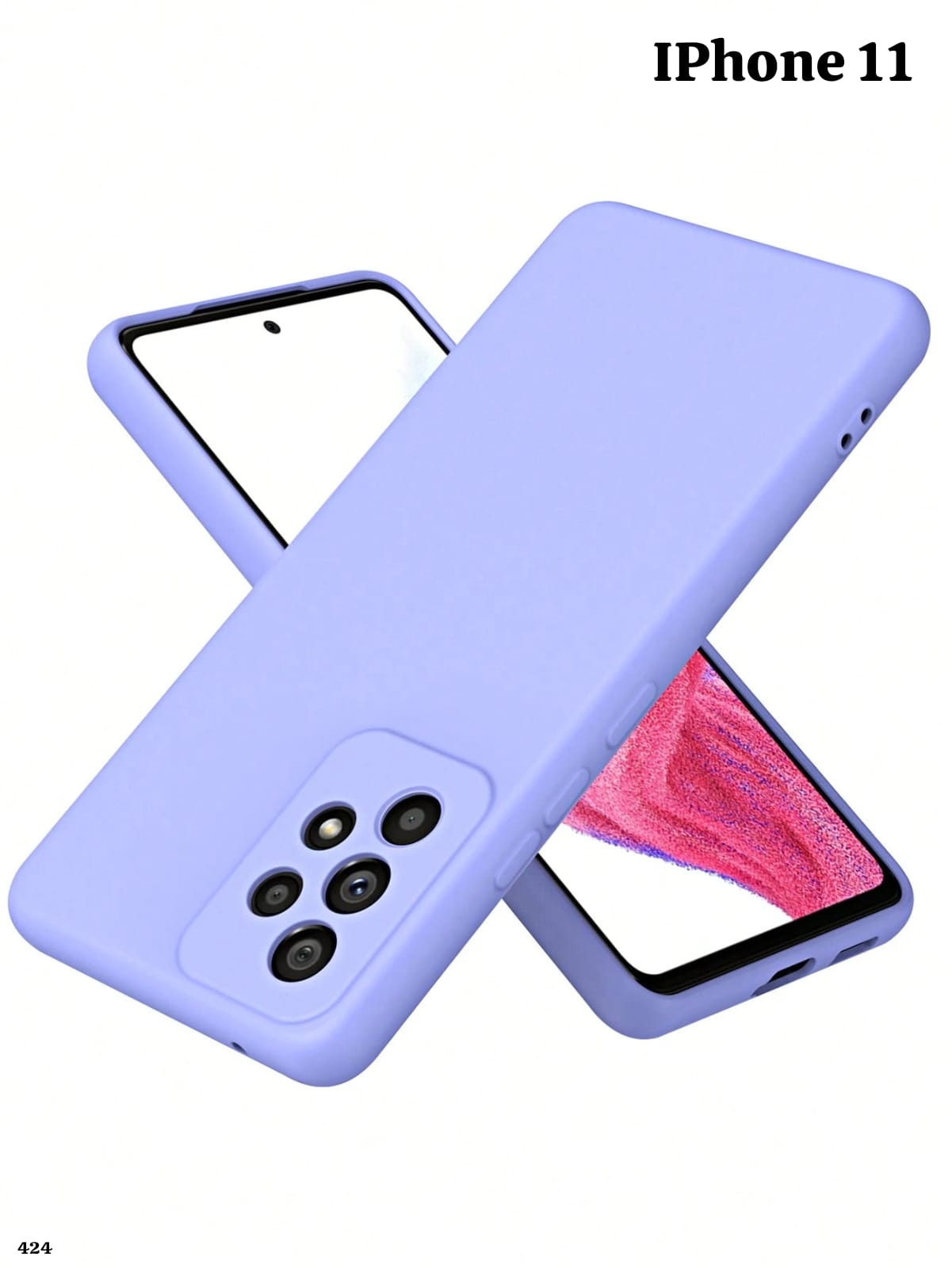 FUNDA MORADA DE CELULAR IPHONE 11
