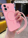FUNDA ROSA DE CELULAR IPHONE 14 PRO MAX