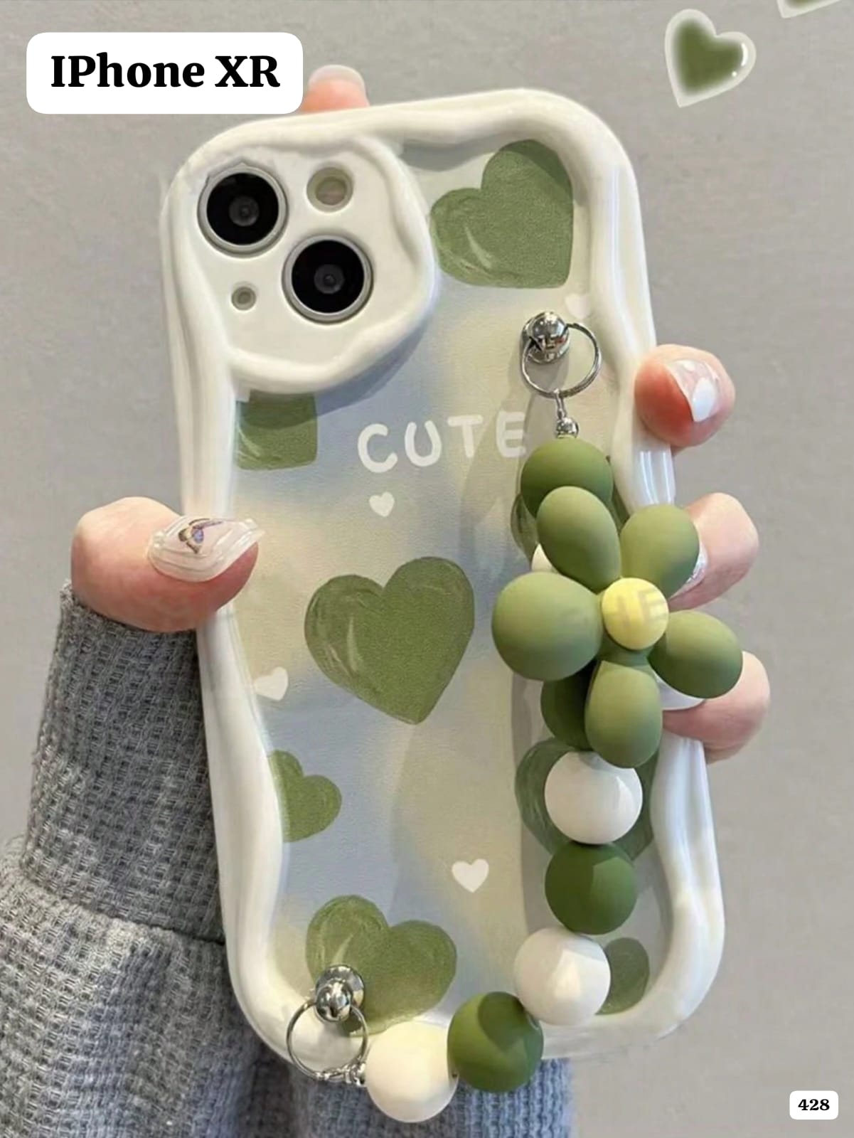 FUNDA TONOS VERDE DE CELULAR IPHONE XR