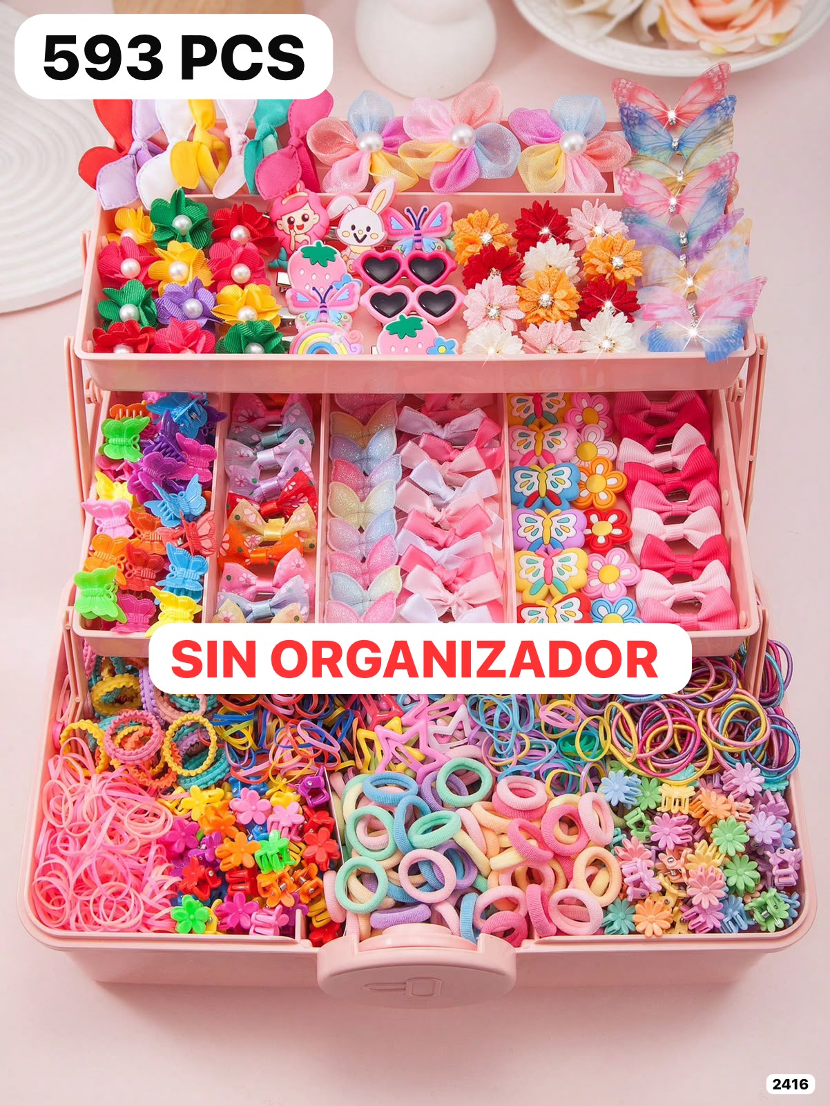 593 PIEZAS DE ACCESORIOS DE CABELLO