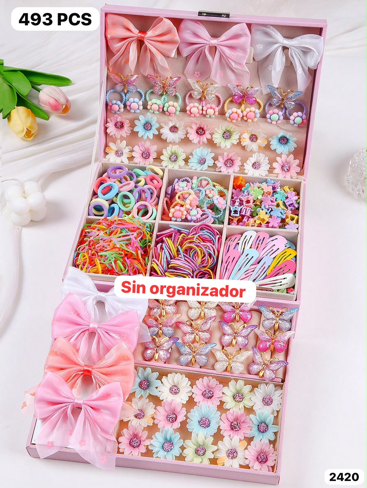 493 PIEZAS DE ACCESORIOS PARA CABELLO