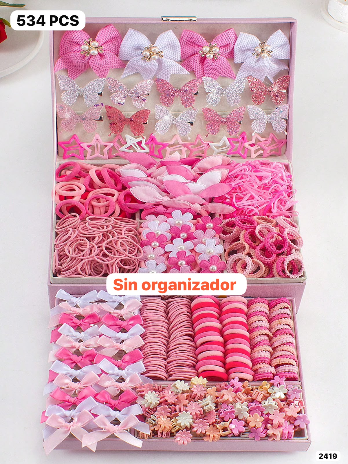 534 PIEZAS DE ACCESORIOS PARA CABELLO